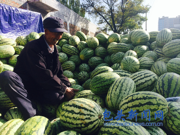 包头乌兰道卖瓜老大爷开心地笑了 包头 大爷 西瓜 出去 ldquo