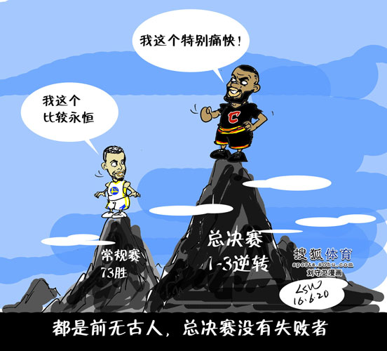 NBA漫画:总决赛G7没有失败者 纪录都是前无古