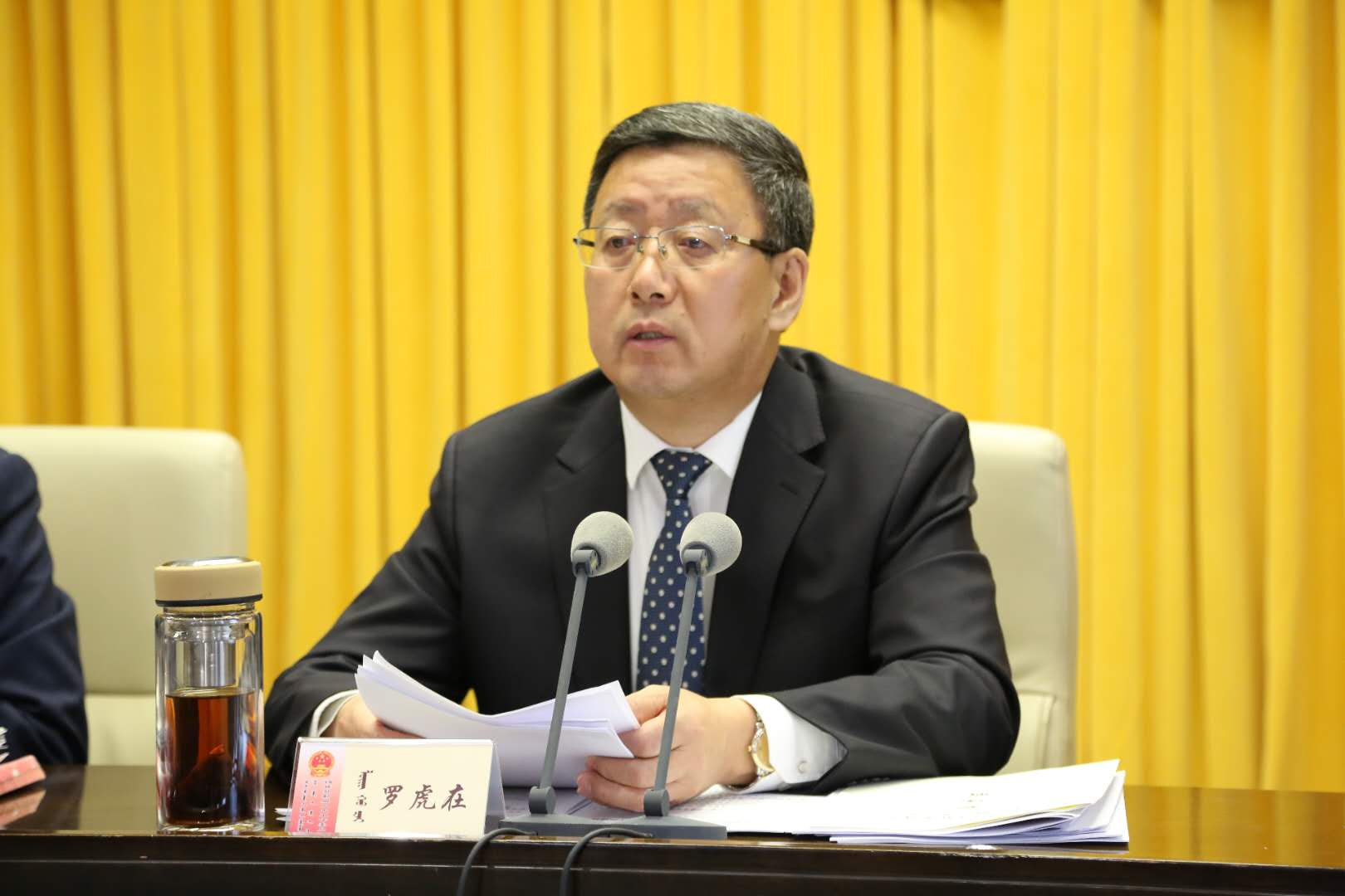 盟委书记罗虎在在锡盟人大工委十三届一次会议讲话.