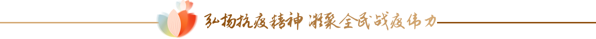 弘扬抗疫精神，凝聚全民战疫伟力