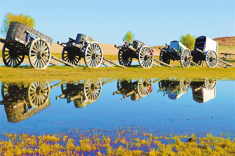 草原深处的勒勒车