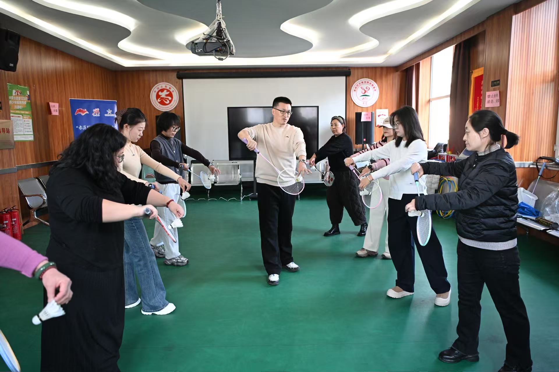 社区里的“健身课堂”