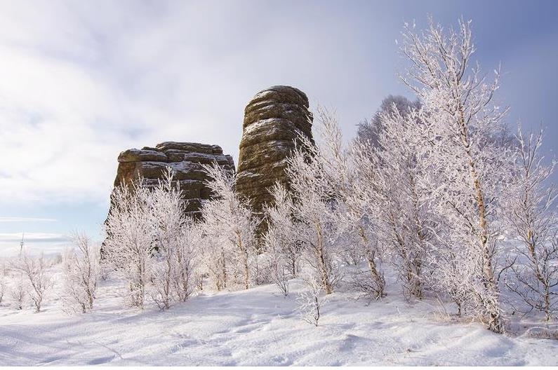寒冬穿越银色草原 饱览克旗壮美河山
