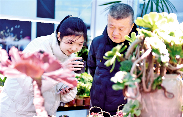 鲜花俏销迎新春