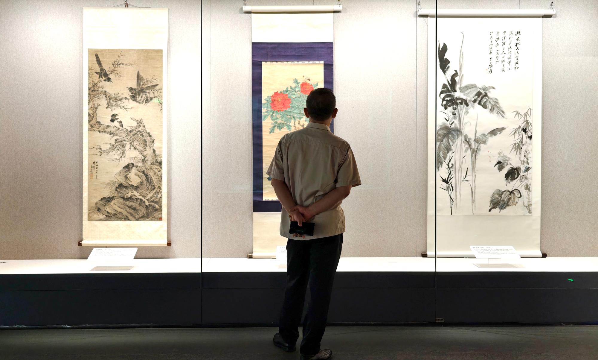墨色生香！三峡博物馆花鸟画展亮相内蒙古博物院