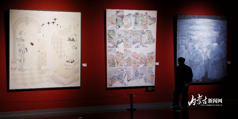 两百余件作品集中亮相 第四届内蒙古青年美术展持续至9月20日