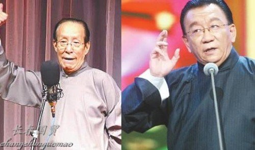 侯耀华(右)拜常宝华为师