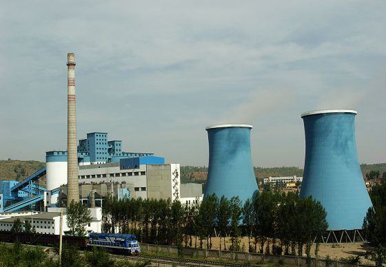 上湾热电厂外景
