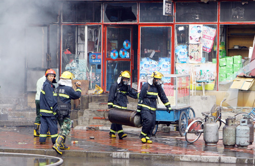 包头液化气爆炸图片