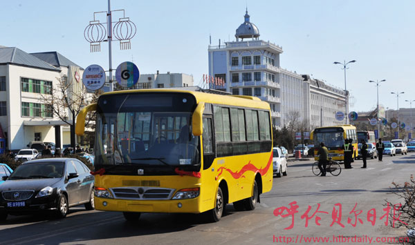 海拉尔区40辆新公交车上线