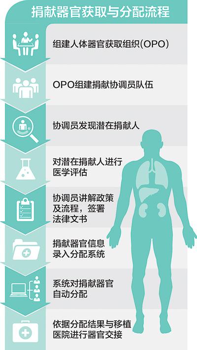 卫生部门成立器官获取组织图解捐献流程(图)