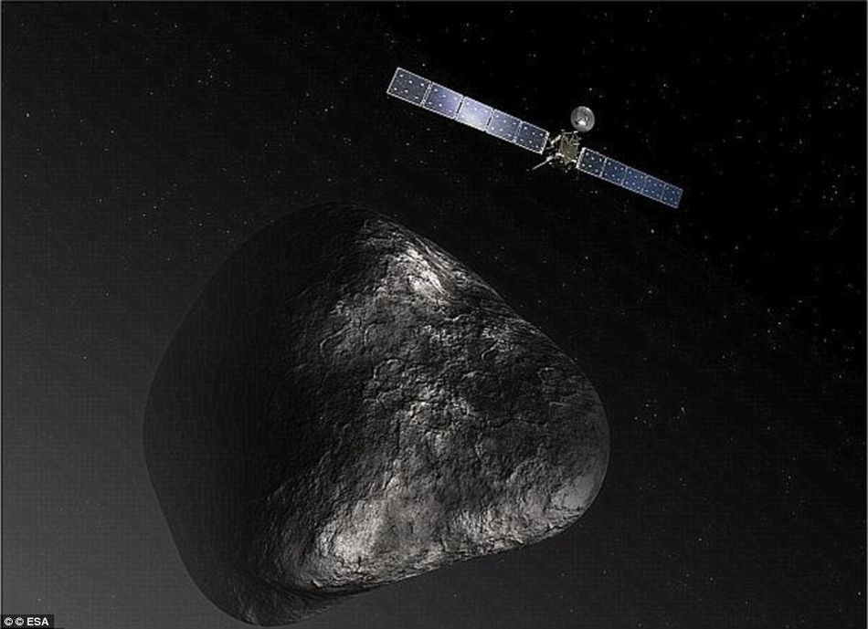 罗塞塔号拍摄首张67p彗星彩色照