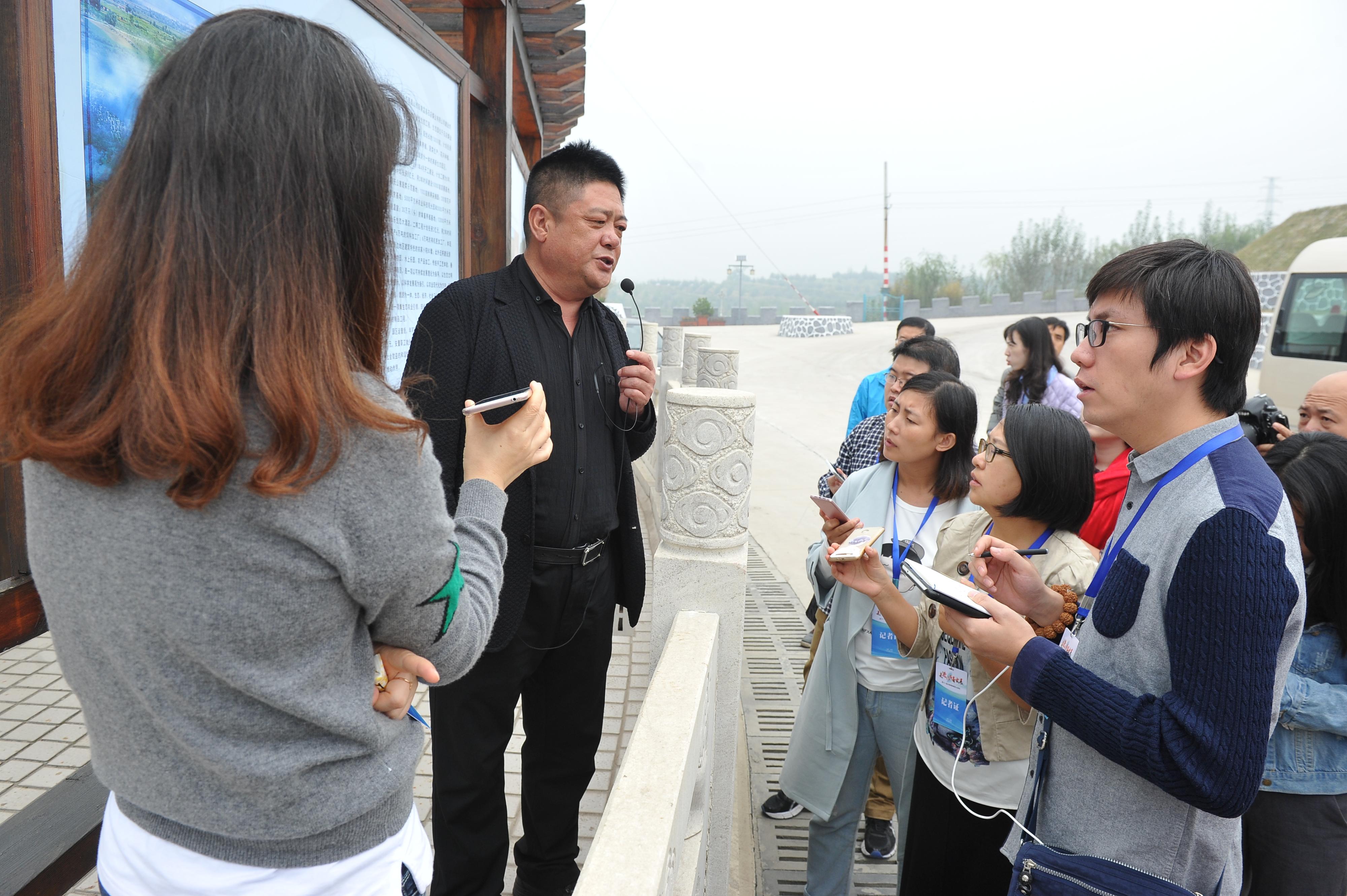 采访华北奕丰生态园公司董事长张志生