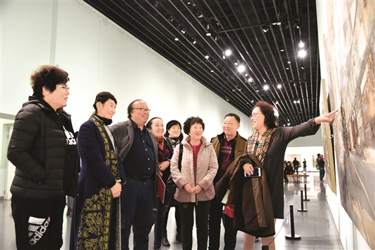 赵海油画作品在内蒙古美术馆展出