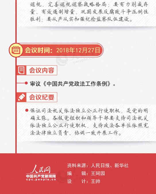 图解:2018年中央政治局会议会议纪要