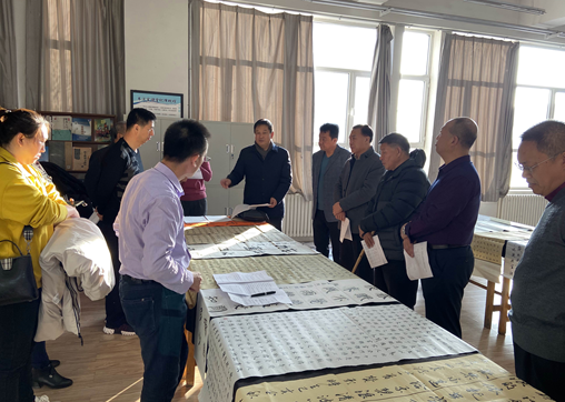 牢记使命"主题教育自治区中小学师生书法大赛作品评审工作在乌海市