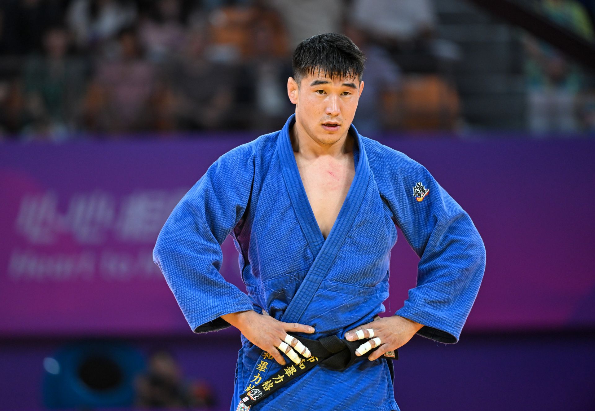 内蒙古运动员布和毕力格亚运会柔道比赛止步8强