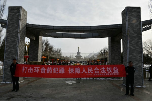 达旗公安局环食药侦大队开展元宵节期间环食药领域普法宣传活动