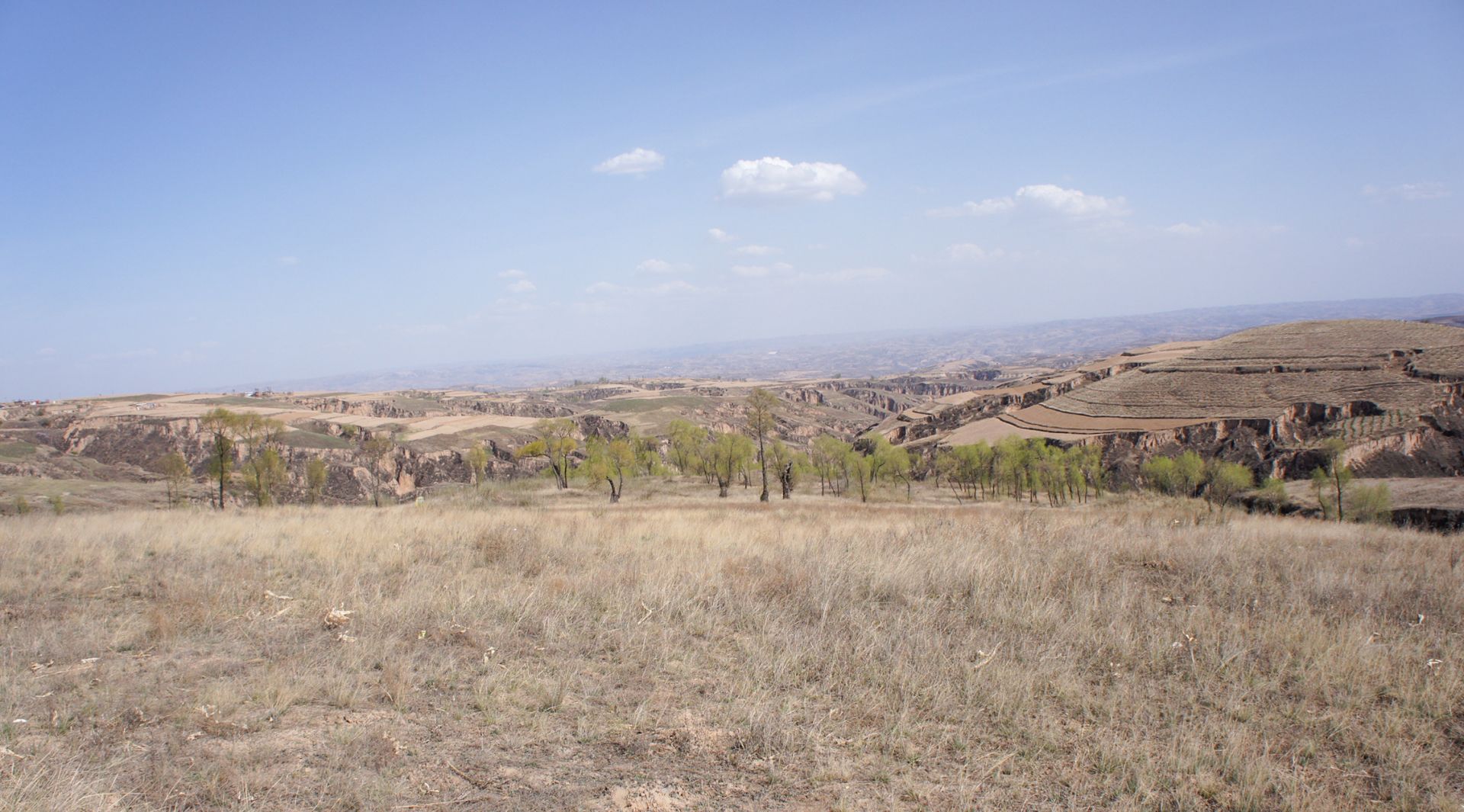 规划前的鄂尔多斯市准格尔旗龙口镇麻地梁村.